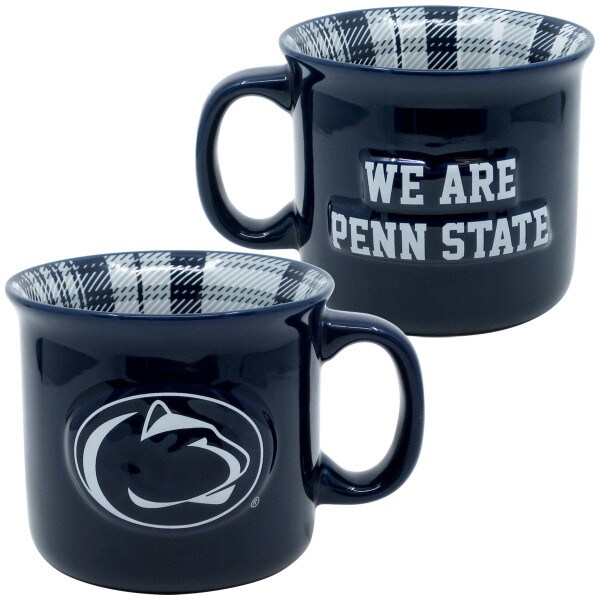 front and back of camp mug Athletic Logo on front We Are Penn State on back